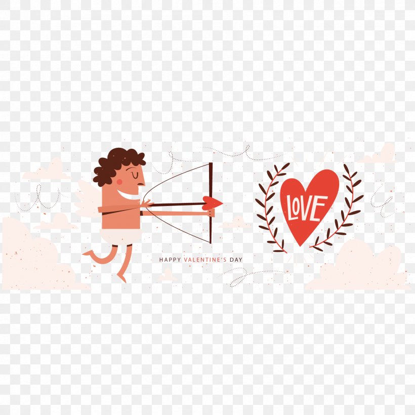 Cupid Valentine's Day Heart, PNG, 1797x1797px, Watercolor, Cartoon, Flower, Frame, Heart Download Free