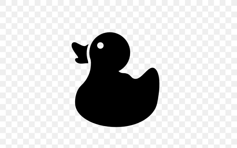 Duck, PNG, 512x512px, Duck, Beak, Bird, Black And White, Ducks Geese And Swans Download Free
