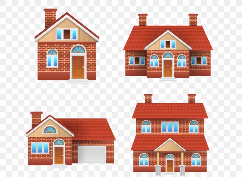 House Adobe Illustrator Euclidean Vector Brick, PNG, 2972x2176px, House, Brick, Building, Cottage, Dollhouse Download Free