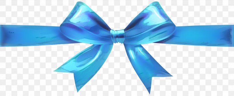 Ribbon Bow Ribbon, PNG, 2992x1235px, Ribbon, Aqua, Azure, Blue, Blue Ribbon Download Free