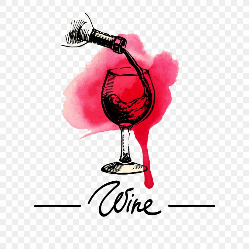 Wine Common Grape Vine Drawing Clip Art, PNG, 1000x1000px, Wine, Common Grape Vine, Drawing, Drink, Drinkware Download Free