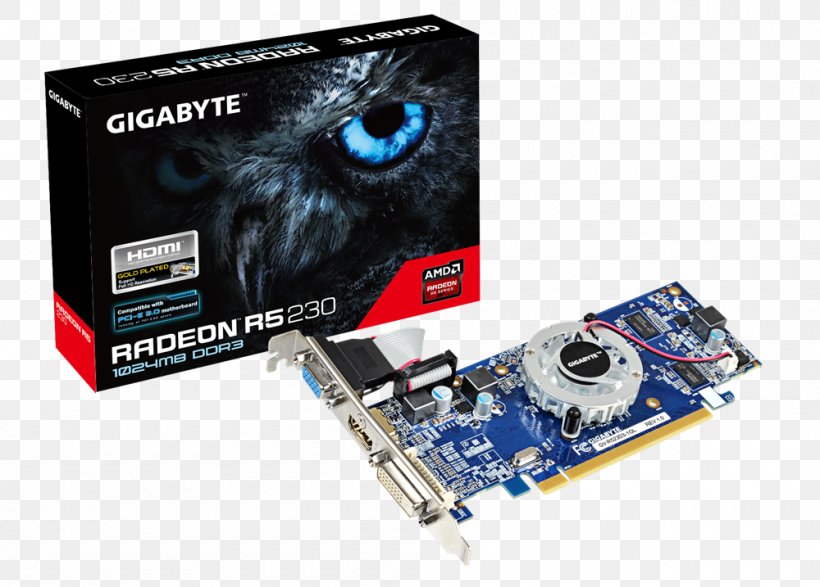 Graphics Cards & Video Adapters Radeon Advanced Micro Devices PCI Express Graphics Processing Unit, PNG, 1000x717px, 64bit Computing, Graphics Cards Video Adapters, Advanced Micro Devices, Bit, Computer Component Download Free