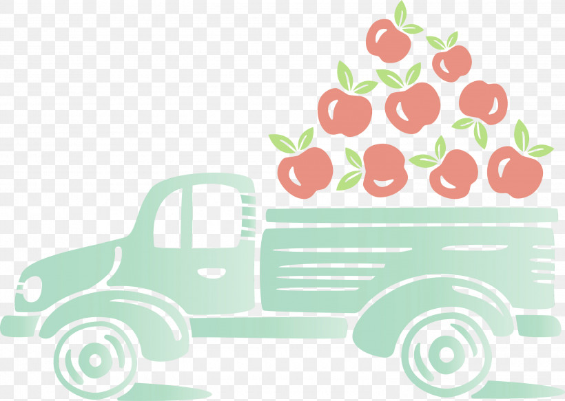 Green Pattern Line Meter, PNG, 3000x2133px, Apple Truck, Autumn, Fruit, Green, Line Download Free