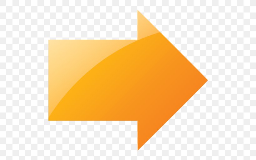 Arrow Clip Art Image, PNG, 512x512px, Illustrator, Orange, Rectangle, Triangle, Yellow Download Free