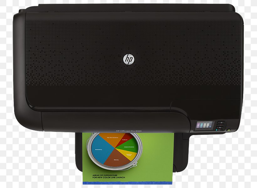 Hewlett-Packard Paper Inkjet Printing Printer HP Officejet Pro 8100, PNG, 800x600px, Hewlettpackard, Electronic Device, Hardware, Hp Deskjet, Hp Eprint Download Free