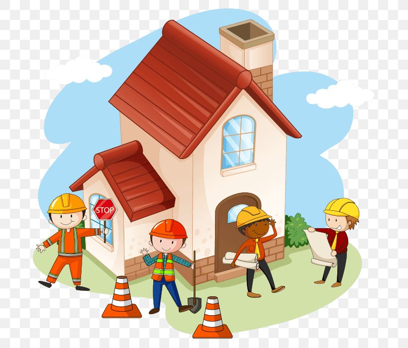 House-building House-building Clip Art, PNG, 700x700px, Building, Architectural Engineering, Cartoon, Construction Worker, Drawing Download Free