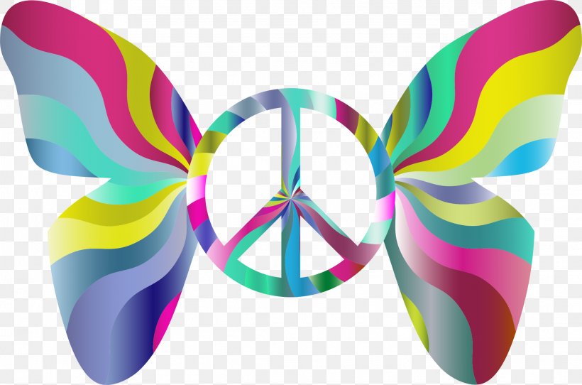 Butterfly Peace Symbols Clip Art, PNG, 2224x1472px, Butterfly, Hippie, Moths And Butterflies, Peace, Peace Symbols Download Free