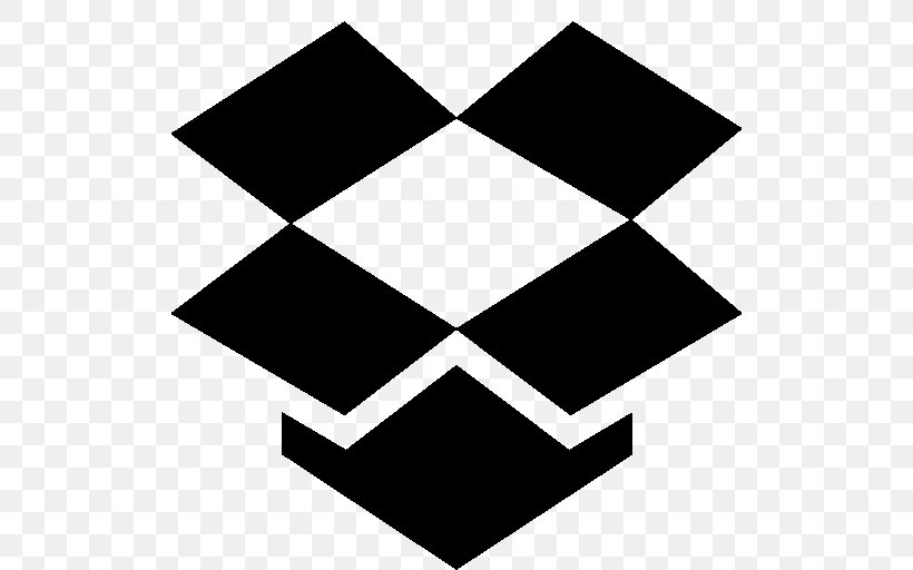Dropbox, PNG, 512x512px, Dropbox, Area, Black, Black And White, Brand Download Free