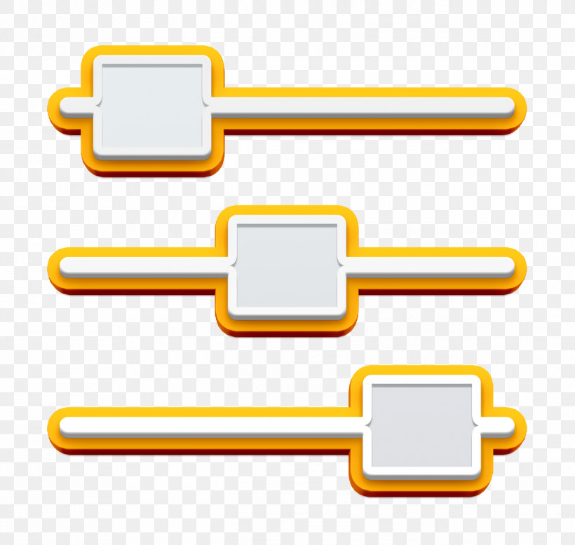 Controls Icon Essential Compilation Icon Adjust Icon, PNG, 1294x1228px, Controls Icon, Adjust Icon, Essential Compilation Icon, Line, Yellow Download Free