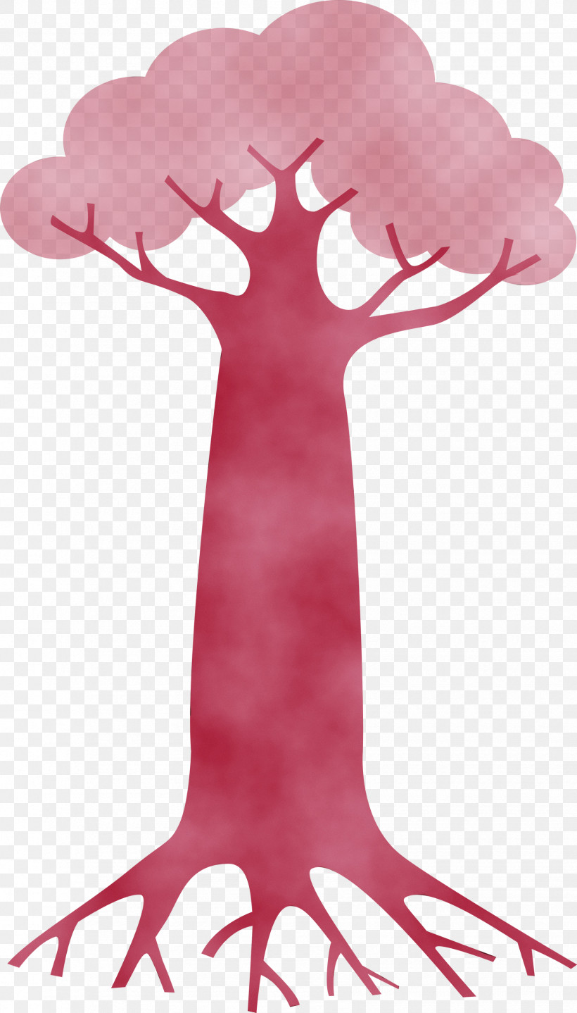Pink M M-tree Tree, PNG, 1710x3000px, Cartoon Tree, Abstract Tree, Mtree, Paint, Pink M Download Free