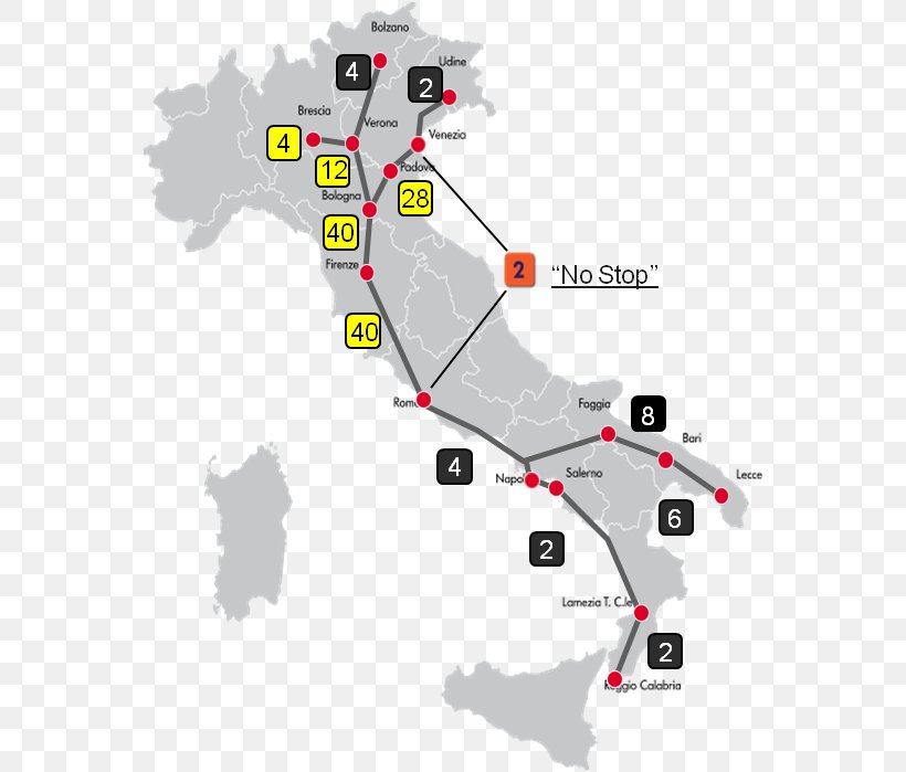 Rail Transport In Italy Map Trenitalia, PNG, 564x699px, Italy, Area, Cartography, Diagram, Frecciarossa Download Free