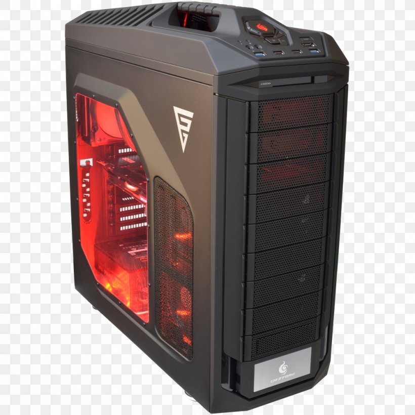 Computer Cases & Housings Black Gaming Computer Computer System Cooling Parts Personal Computer, PNG, 1000x1000px, Computer Cases Housings, Atx, Black, Computer, Computer Case Download Free