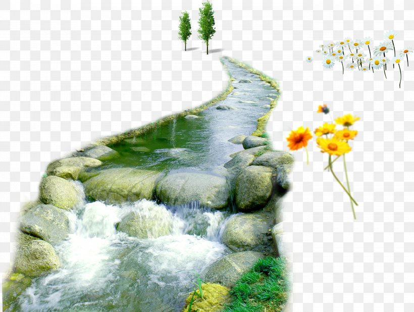 Landscape Painting Watercourse Clip Art, PNG, 2747x2071px, Landscape Painting, Calligraphy, Color, Designer, Grass Download Free