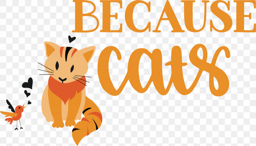 Because Cats, PNG, 2999x1712px, Cat, Biology, Cartoon, Dog, Logo Download Free