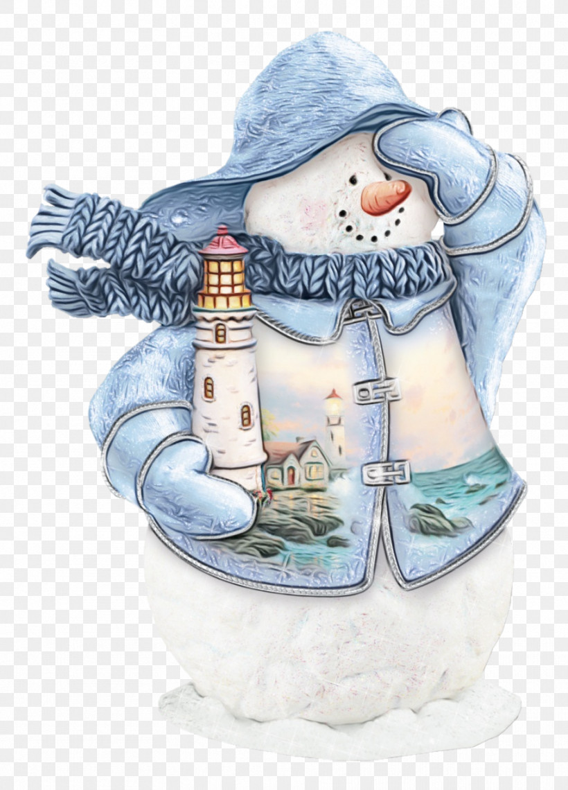 Snowman, PNG, 911x1267px, Watercolor, Figurine, Paint, Snowman, Statue Download Free