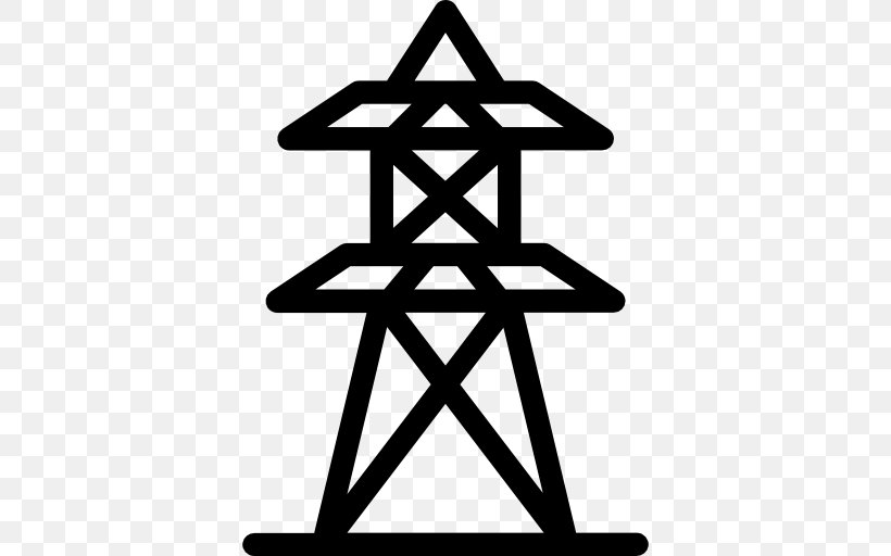 Transmission Tower Overhead Power Line Electricity Electrical Grid Electrical Energy, PNG, 512x512px, Transmission Tower, Black And White, Electric Power, Electric Power Transmission, Electrical Energy Download Free