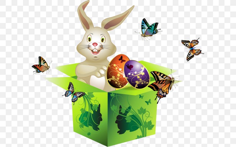 Butterfly Easter Postcard Easter Egg, PNG, 600x511px, Butterfly, Christmas, Christmas Decoration, Easter, Easter Bunny Download Free