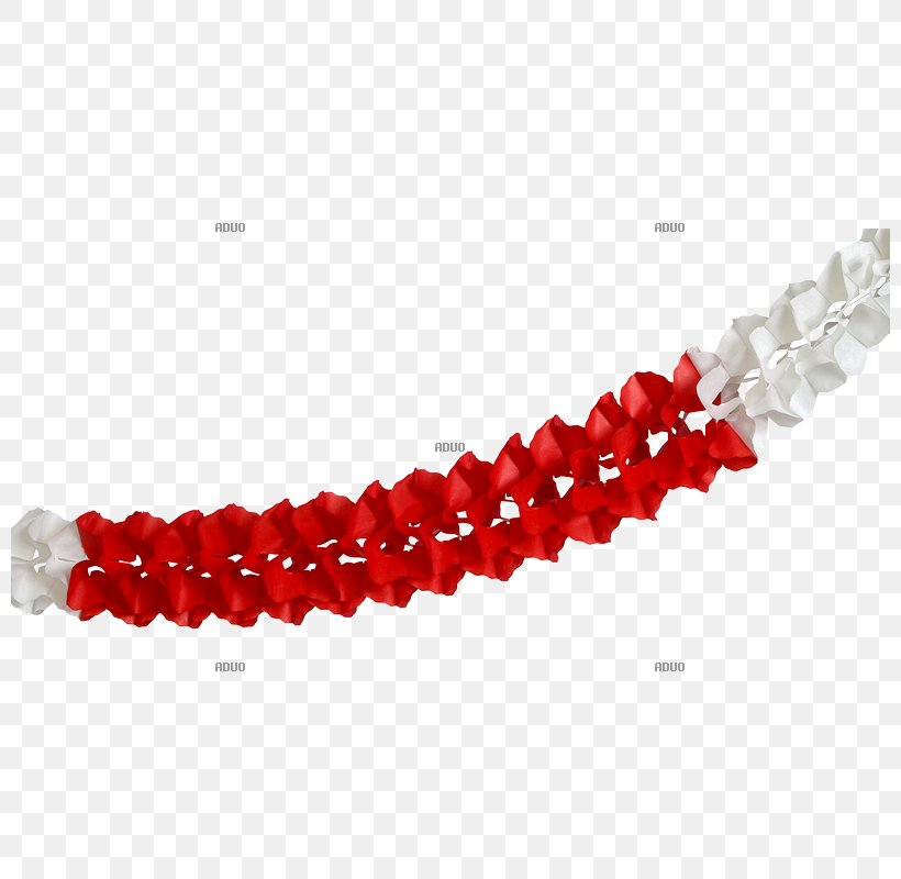 Garland Red Bracelet Feestversiering White, PNG, 800x800px, Garland, Austria, Bead, Body Jewelry, Bracelet Download Free