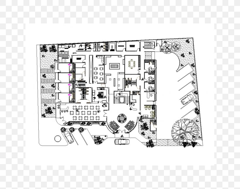 Hotel House Plan .dwg Floor Plan, PNG, 645x645px, Hotel, Architectural Plan, Architecture, Area, Black And White Download Free