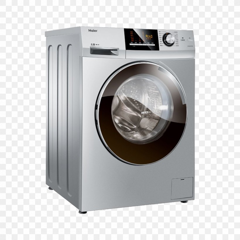 Washing Machine Haier Laundry Detergent Home Appliance, PNG, 1200x1200px, Washing Machine, Cleanliness, Clothes Dryer, Direct Drive Mechanism, Drainage Download Free