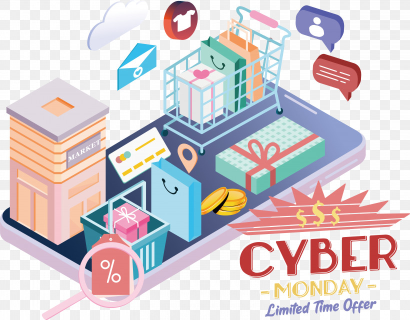 Cyber Monday, PNG, 6000x4683px, Cyber Monday, Discount, Limited Time Offer, Special Offer Download Free