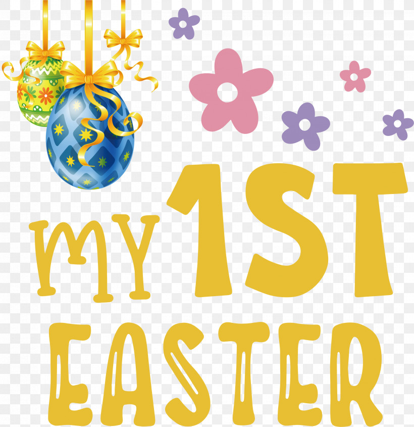 Happy Easter Day My 1st Easter, PNG, 2909x3000px, Happy Easter Day, Behavior, Happiness, Line, Logo Download Free