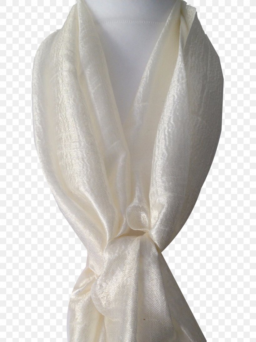 silk white shawl