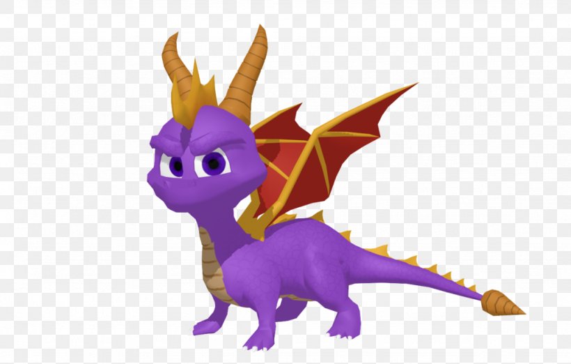 Spyro The Dragon PlayStation VRChat MikuMikuDance, PNG, 1024x652px, 3d Modeling, Spyro The Dragon, Animal Figure, Cartoon, Deviantart Download Free