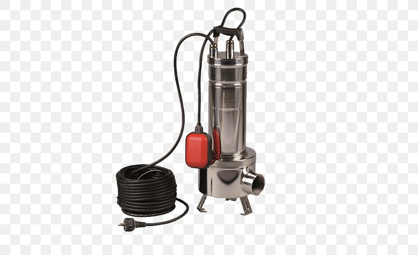 Submersible Pump Sewage Pumping Wastewater, PNG, 500x500px, Submersible Pump, Centrifugal Pump, Cylinder, Grundfos, Hardware Download Free