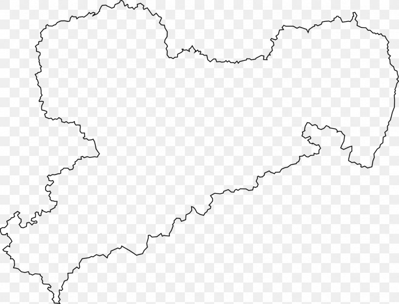 Blank Map Border Nordsachsen, PNG, 1129x860px, Map, Area, Black And White, Blank Map, Border Download Free