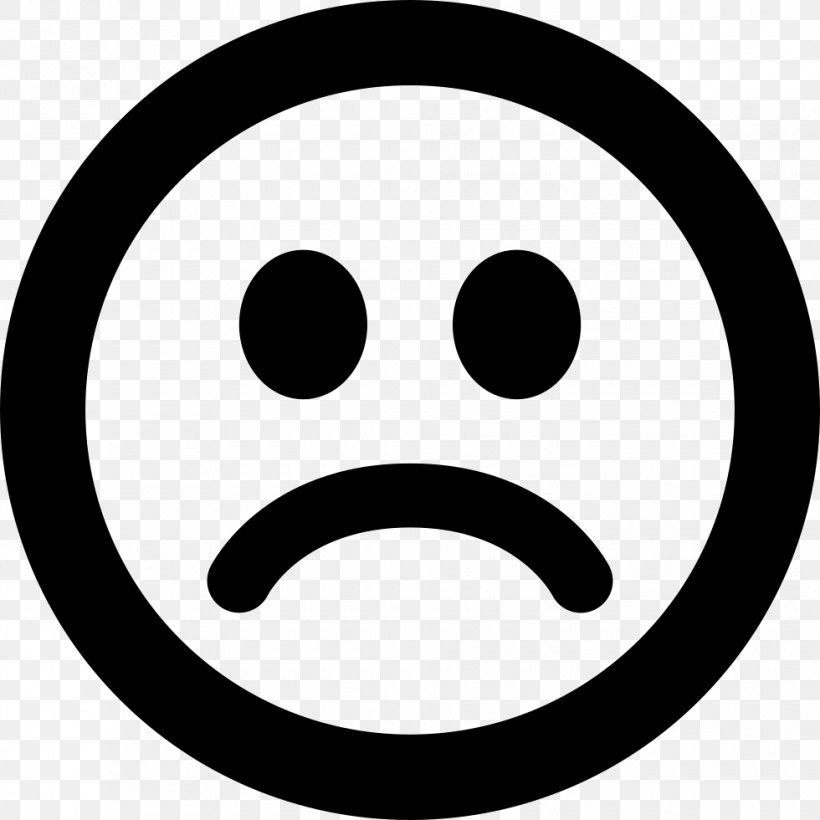 Sad, PNG, 980x980px, User Interface, Black And White, Emoticon, Face, Facial Expression Download Free