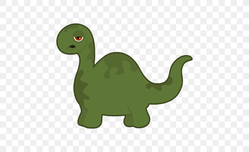 Dinosaur, PNG, 500x500px, Dinosaur, Animal Figure, Cartoon, Grass, Green Download Free