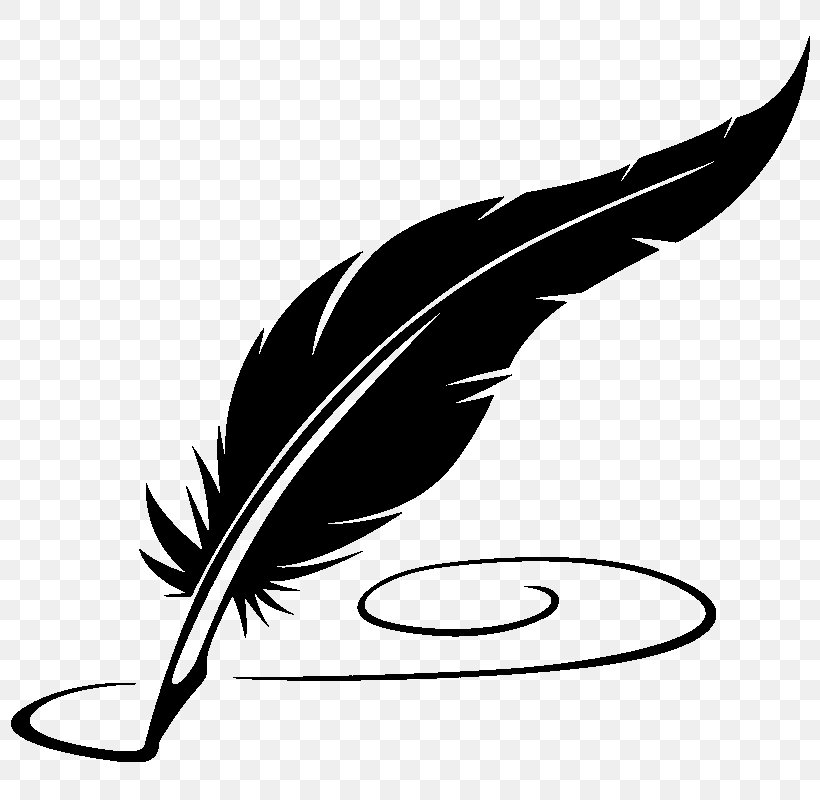 Paper Quill Fountain Pen, PNG, 800x800px, Paper, Artwork, Beak, Bird, Black And White Download Free