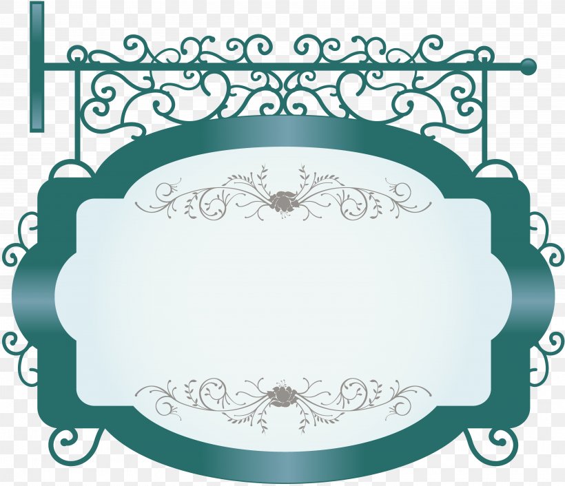 Signage Old Fashioned, PNG, 3840x3310px, Signage, Area, Blue, Border, Fashion Download Free