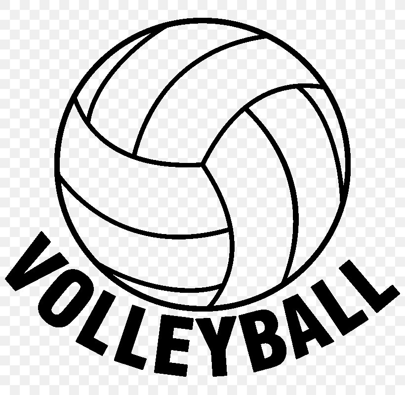 Volleyball Sticker Sport Clip Art, PNG, 800x800px, Volleyball, Area, Ball, Basketball, Black And White Download Free