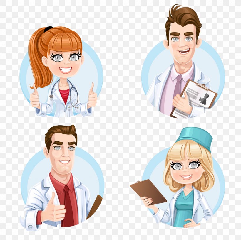 Cartoon Physician Royalty-free Illustration, PNG, 1000x998px, Watercolor, Cartoon, Flower, Frame, Heart Download Free