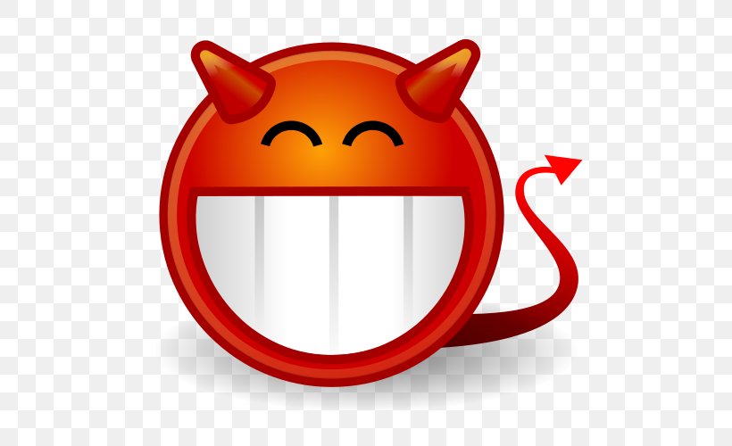 Emoticon Smiley Clip Art Devil, PNG, 500x500px, Emoticon, Cartoon, Demon, Devil, Emoji Download Free