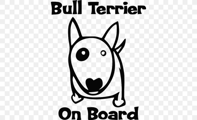Dog Breed /m/02csf Clip Art Bull Terrier Snout, PNG, 500x500px, Dog Breed, Area, Artwork, Black, Black And White Download Free