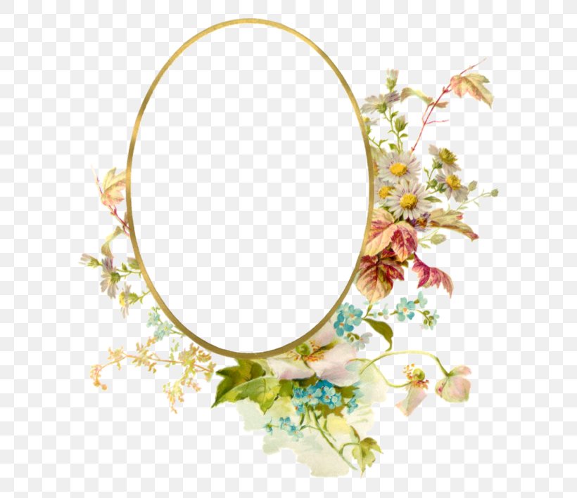 Picture Frames Flower Borders And Frames Clip Art, PNG, 624x709px, Picture Frames, Antique, Body Jewelry, Borders And Frames, Branch Download Free