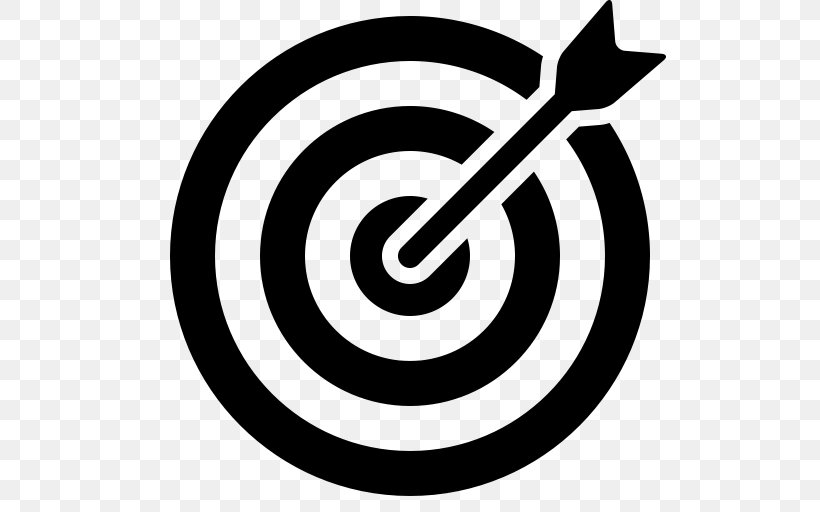Bullseye Shooting Target Clip Art, PNG, 512x512px, Bullseye, Area, Black And White, Logo, Royaltyfree Download Free