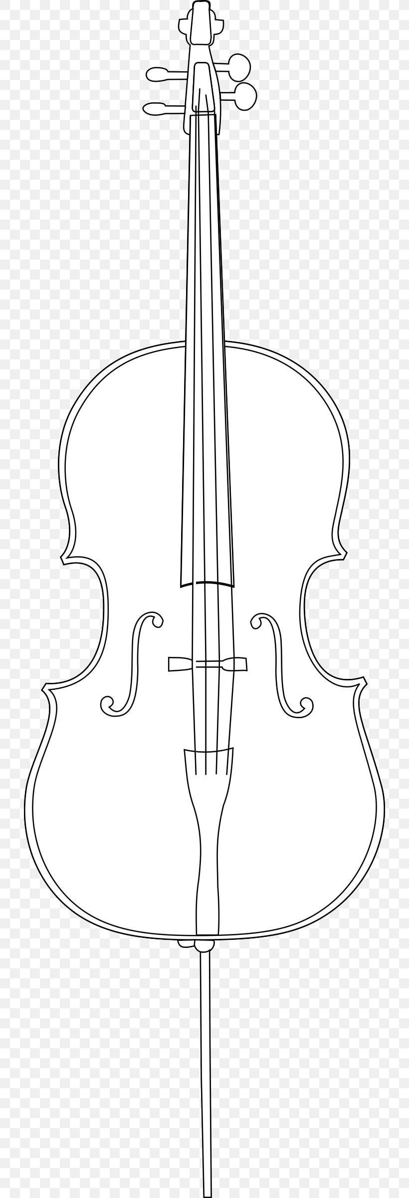 Cello Musical Instruments Drawing Clip Art, PNG, 724x2400px, Watercolor, Cartoon, Flower, Frame, Heart Download Free