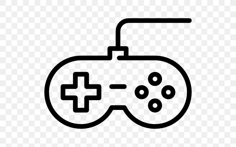 Joystick Game Controllers Video Game, PNG, 512x512px, Joystick, Area, Black And White, Computer Software, Controller Download Free