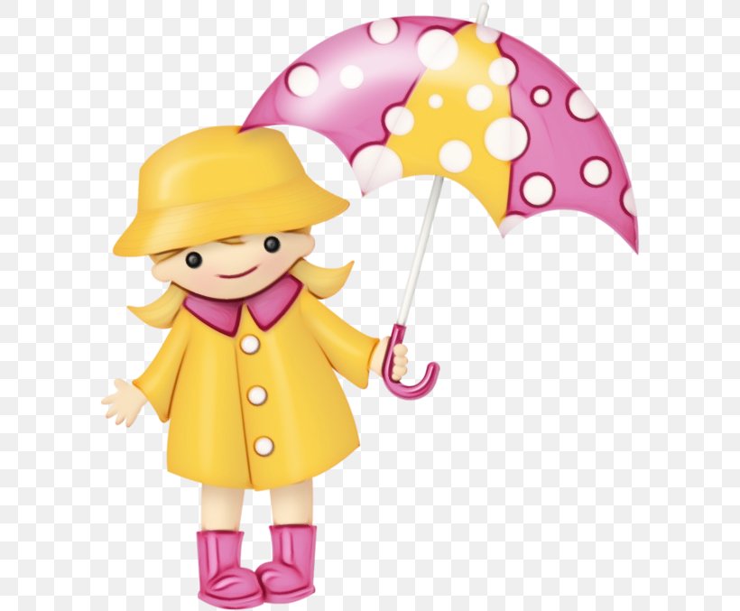 Umbrella Cartoon Pink Clip Art Fictional Character, PNG, 600x677px, Watercolor, Cartoon, Fictional Character, Paint, Pink Download Free