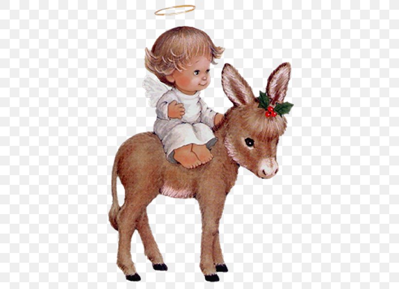 Donkey Image Clip Art Desktop Wallpaper Christmas Day, PNG, 427x594px, Donkey, Angel, Animal Figure, Art, Christmas Day Download Free
