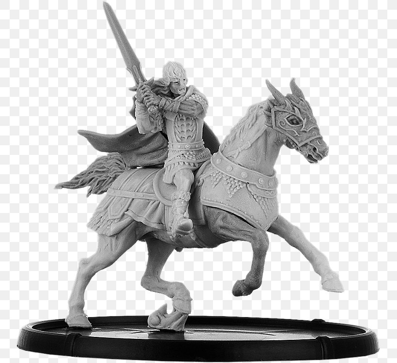 Horse Miniature Figure Warhammer 40,000 Game Miniature Wargaming, PNG, 753x750px, Horse, Black And White, Figurine, Game, Hobby Download Free