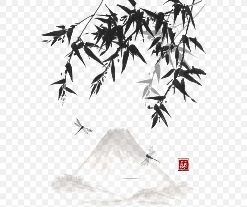 Ink Wash Painting Chinese Painting Drawing Landscape Painting, PNG, 551x685px, Ink Wash Painting, Black And White, Branch, Chinese Painting, Drawing Download Free
