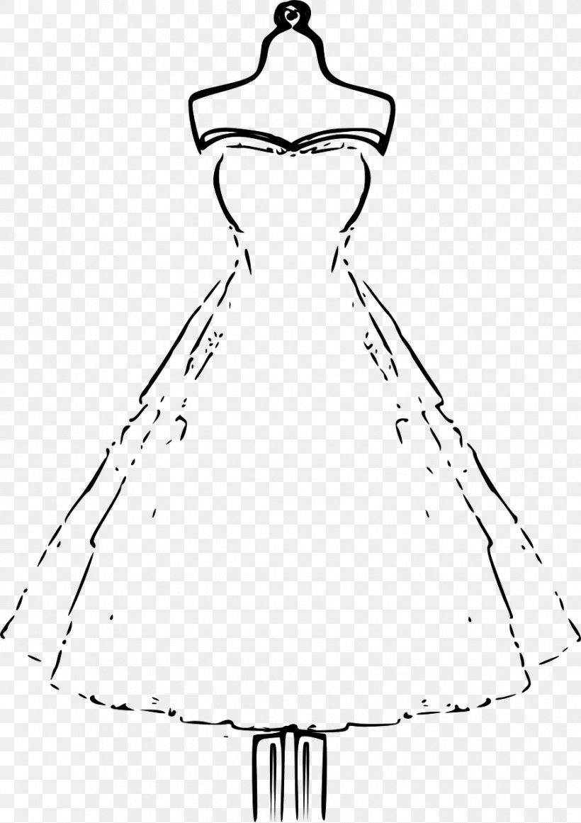 Wedding Dress Bride Clip Art, PNG, 904x1280px, Wedding Dress, Artwork, Black, Black And White, Bridal Shower Download Free
