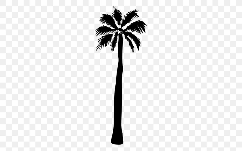 Asian Palmyra Palm Silhouette Arecaceae, PNG, 512x512px, Asian Palmyra Palm, Arecaceae, Arecales, Black And White, Borassus Download Free