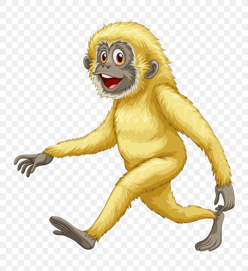 Gorilla Orangutan Chimpanzee Illustration, PNG, 746x896px, Gorilla, Carnivoran, Chimpanzee, Mammal, Monkey Download Free