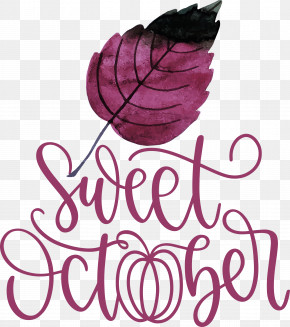 Sweet October October Fall PNG